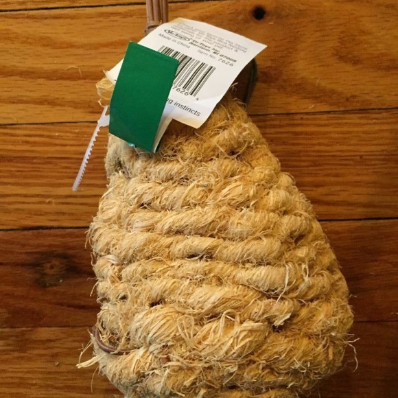 Vo-Toys Natural Hemp Large 7"X4.5" Covered Nest Bird For Breeding - Picture 2 of 2